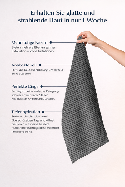 Silkora-Japanisches Peeling-Duschtuch